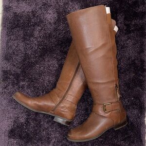 Nine West Tan Over the Knee Boots